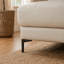 Canapé modulaire en cuir véritable à accoudoirs arrondis 109,5 po avec méridienne gauche-841141225