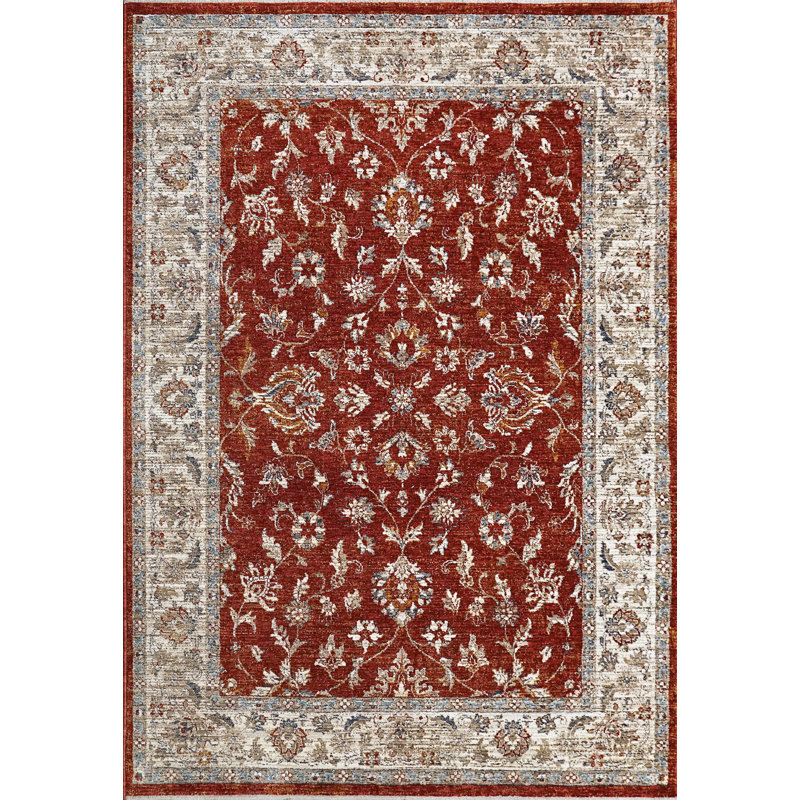 DAKOTA 2.7X5 6640-399 RED/MULTI, Rectangle 2'7" x 5'