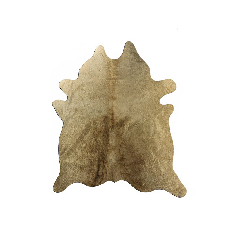 Tapis vache taupe area Delacruz