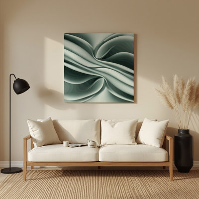 «Gradient Abstract 18 Green», art mural en métal