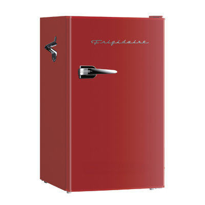 Frigidaire 3.2 Cu. Ft. Retro Compact Refrigerator with Chiller Compartment, Built-In Side Bottle Opener