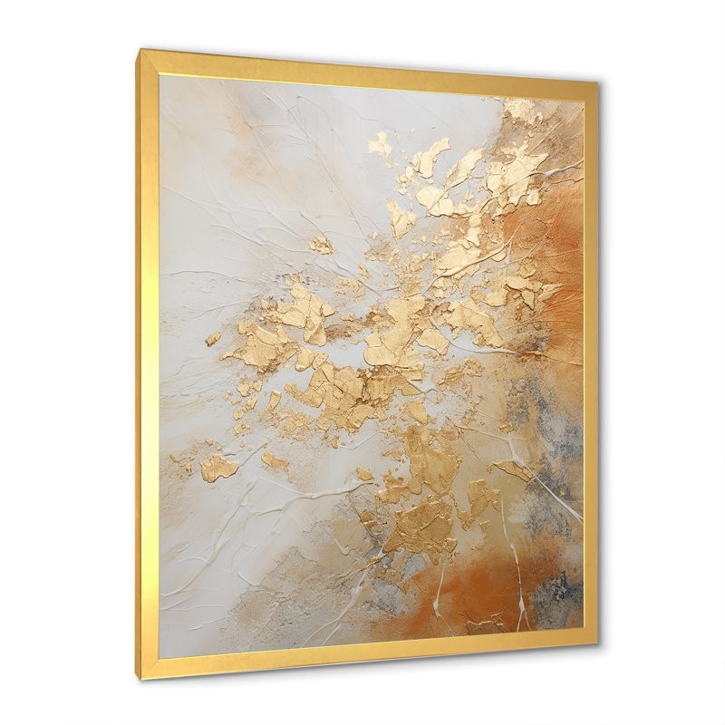 Geode Magic II sur toile, H 32 po x l 16 po x P 1 po, Encadrement doré