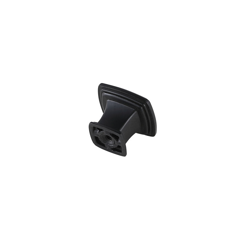 Courey 1.2" Length Square Knob, Matte Black