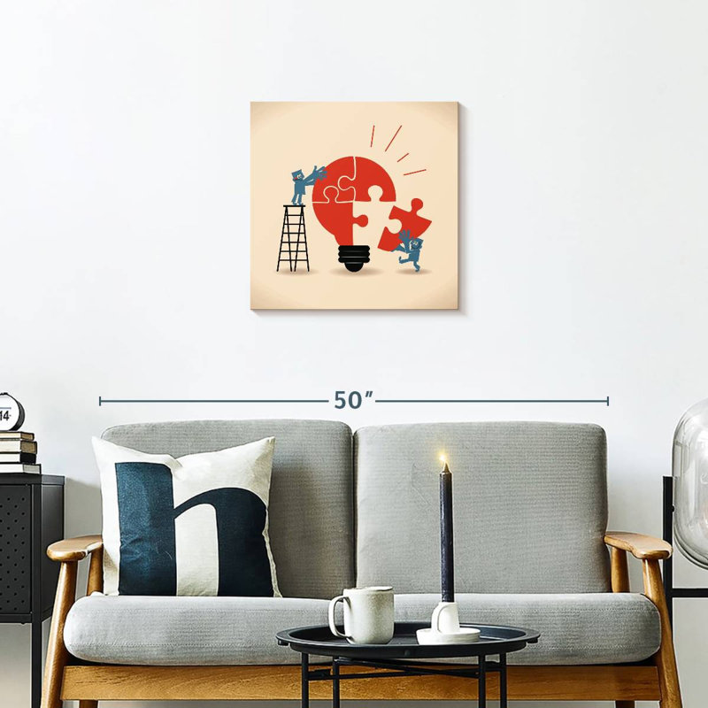 Keiri Building The Idea, 20" H x 20" W
