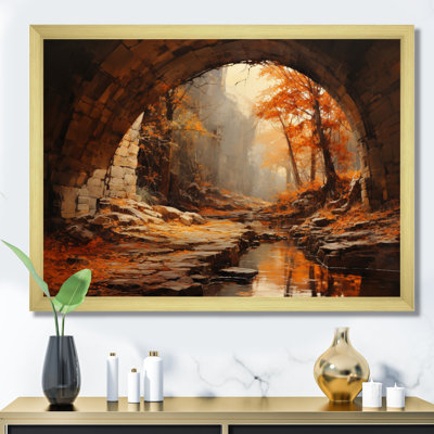 Beige Tunnel Rustic Gateway I, reproduction d'art sur toile