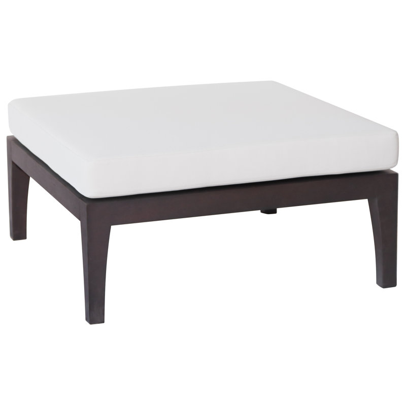 Repose-pieds extérieur avec coussin Paille