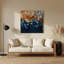 «Lyrical Abstraction 59», art mural en métal bleu-617729236