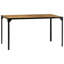 Table de salle à manger en bois de manguier brut et acier-1453089816