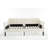 (Mattress Not Included)Twin Size Beige Velvet Upholstered Daybed, Ribbed Tufted Backrest