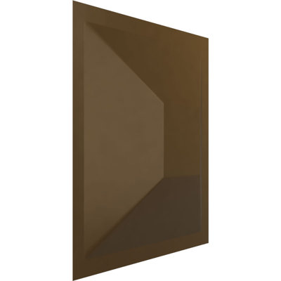 Panneau mural 3D décoratif EnduraWall 11 pi 7 po x l 11 7/8 po bronze bronze métallique (couvre 0,98 pi2)
