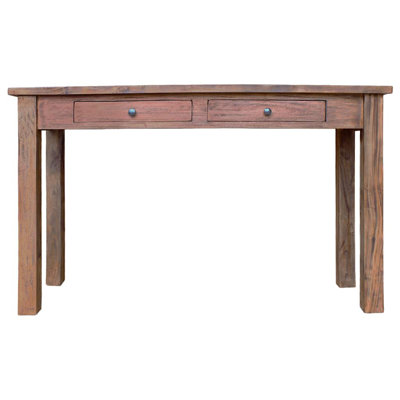 Console Table Solid Mahogany Wood 123x42x75 cm