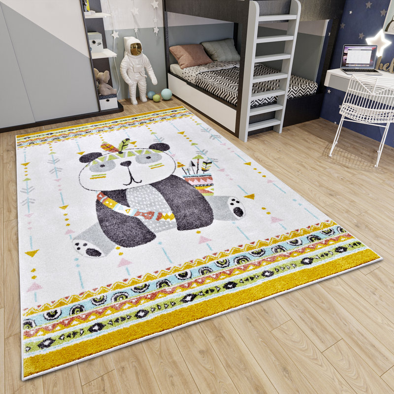 Adventures Children White Rug, Rectangular 160 x 235cm