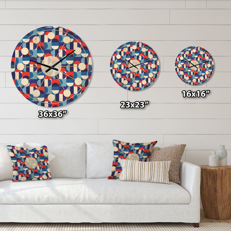 Horloge murale Mid-Century, Petit
