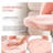 Teddy Fleece Vanity Chair on Wheels, Swivel Armless Makeup Chair with Curved Hollow Back-1763415394