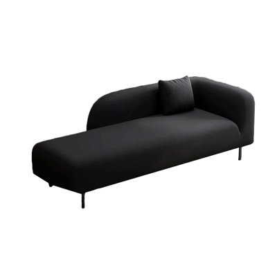 Chaise longue intérieure confortable: Chaise longue rembourrée avec cadre en bois massif