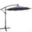 Parasol de terrasse à éclairage solaire à DEL 10 pi avec parasol et manivelle 10 pi avec parasol et manivelle pour terrasse de jardin