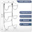 Porte-serviettes mural en métal pour salle de bain Sorbus, paquet de 2, paquet de 4, argent-1502131277