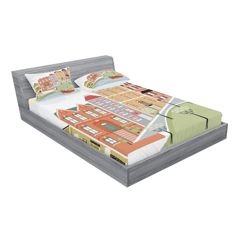 Microfiber Sheet Set, Full Sheet Set with Fitted Sheet