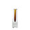 Triangle Cut Glass Vase-Amber