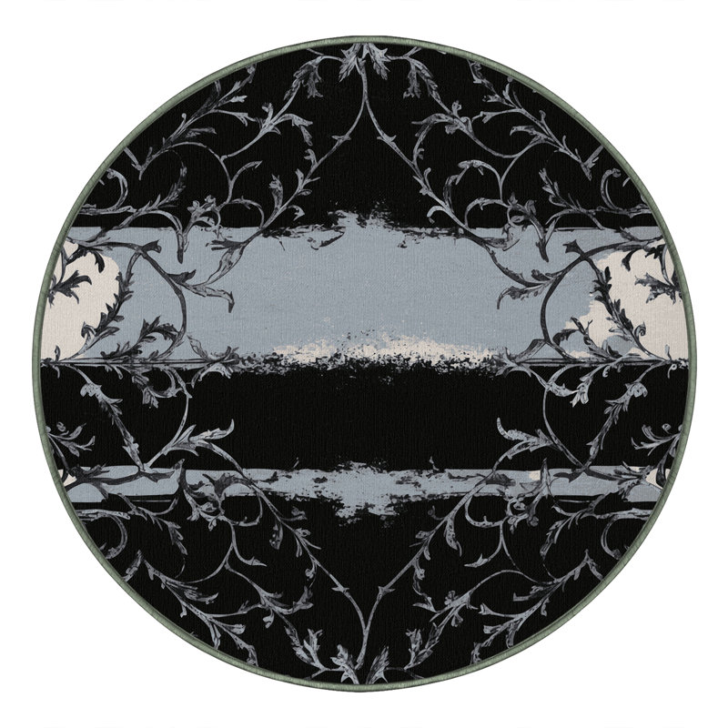 Tapis en dentelle Lunar, Rond 7 pi