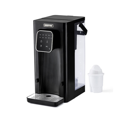 Geepas Instant Water Dispenser 2.6kw | Strix Filter 2.5l Tank | Adjustable Temp (45/65/85) & Volume | Touch Panel Led Indicator Removable Drip Tray | Rapid Boil Fresh Clean Hot Water For Home & Office