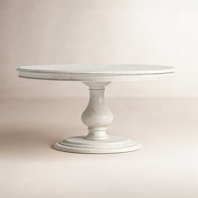 Albia 54" Solid Wood Pedestal Dining Table