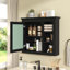 Armoire à pharmacie, armoire de rangement murale pour salle de bain, armoire murale moderne avec miroir, armoire à pharmacie, armoire à miroir avec 3 tablettes ouvertes, meuble-lavabo non inclus