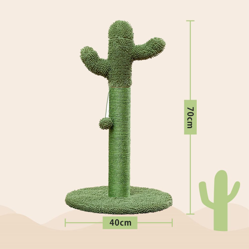 Poteau à griffer pour chat Crall, Vert