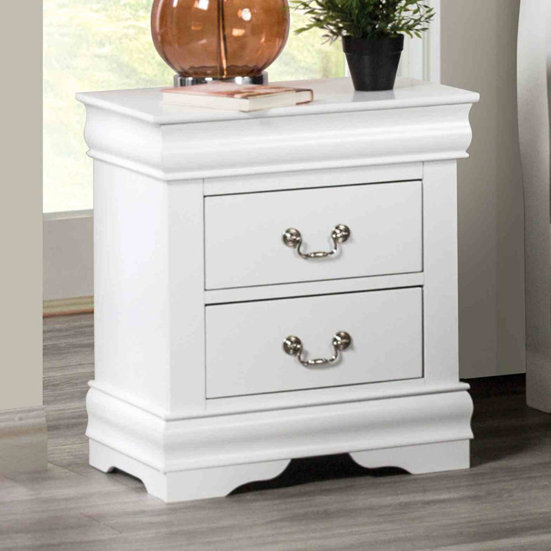 Table de chevet 1pc, Blanc