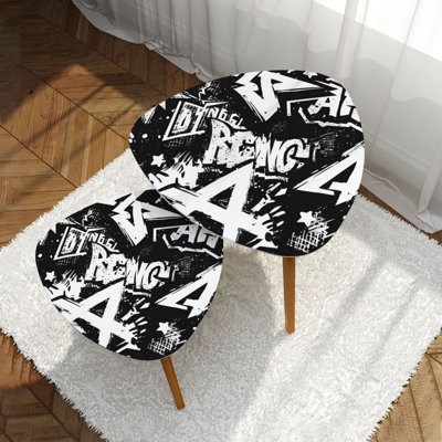 Ensemble de 2 tables basses gigognes Triangle