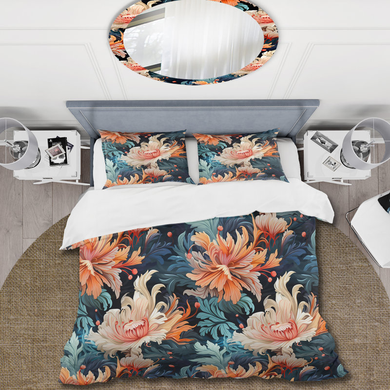 Ensemble de housse de couette Oceanic Harmony, Housse de couette simple + 1 taie décorative stan