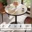 Round Marble Dining Table Mid-century Table With Metal Pedestal Base, Modern Leisure Table For Small Space Kitchen Dining Room, Easy Assembly, Waterproof Design-120882538