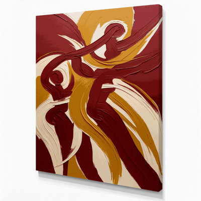 Abstract Figurative 54 Brown Canvas Wall Art