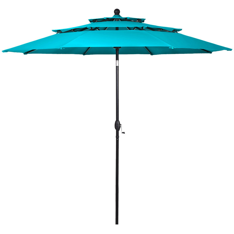 Parasol de marché Gomer, Turquoise