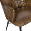 47cm H Genuine Leather Upholstered Dining Chair-117294936