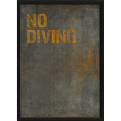 " No Diving "