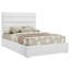 Lit plateforme double tapissier Felicity - Blanc-477696825