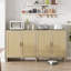 Buffet 70 po en rotin avec rangement-709207695