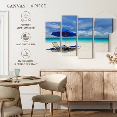 Scène de plage relaxante