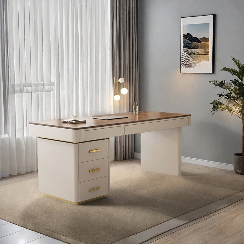 Bureau en bois massif multicouches, H 29,53 po x l 55,12 po x P 27,56 po