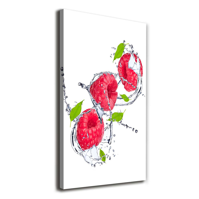 Raspberries - Wrapped Canvas Print