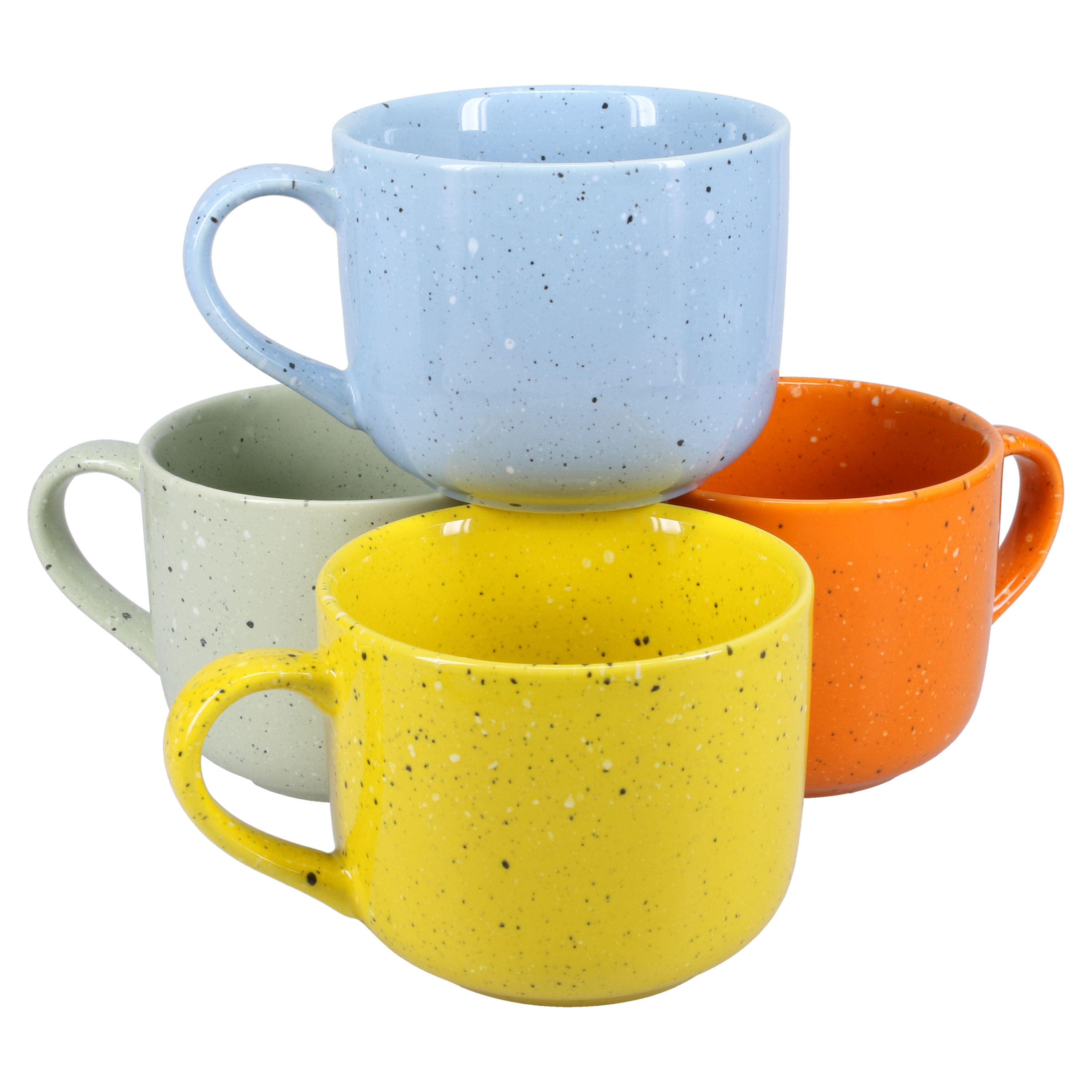 BIA Cordon Bleu Set Of 4, Speckled Classico Mugs, 19 Oz., Assorted Colors |  Wayfair