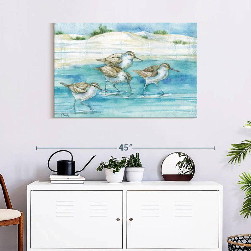 Sandy Sandpipers I, 24" H x 36" W