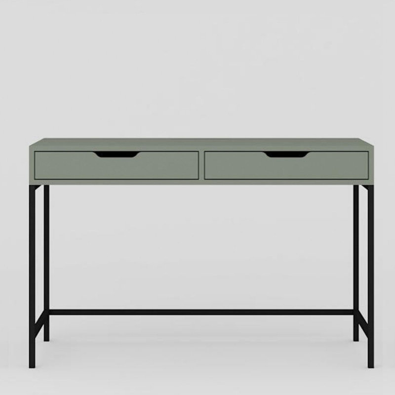 Modern Study Desk, Green Color, 47.2 x 30.5 x 21.7 inches | 100% Melamine Coated Particle Board, Thickness: 0.7 inches | Stylish & Functional Design for Home Office, Sleek Novelty Concept, Easy to Assemble