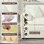Causeuse avec 2 repose-pieds (beige)