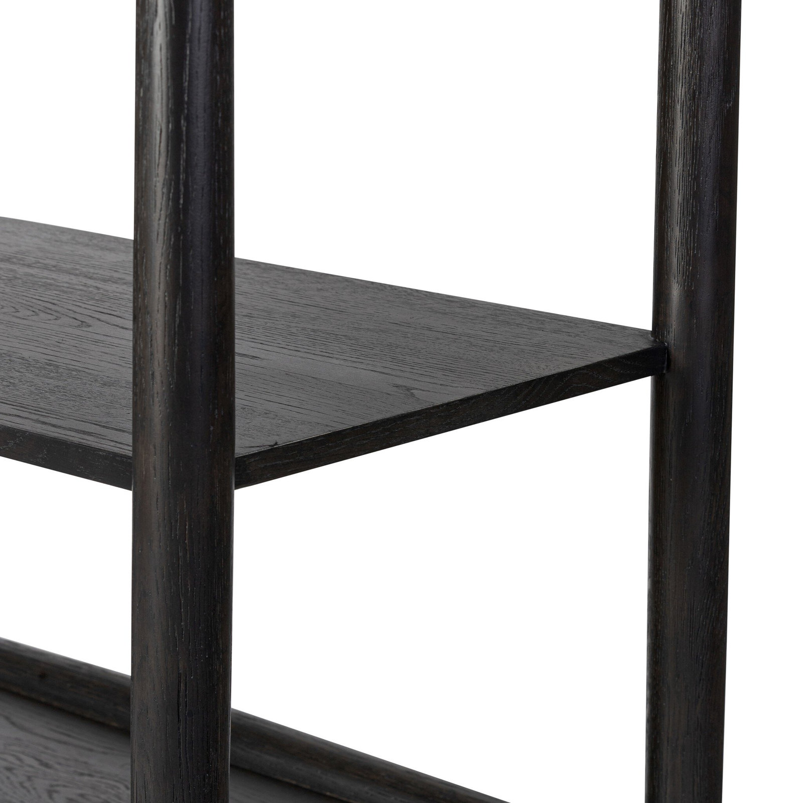 Cayenne Standard Bookcase, Smoked Black Oak