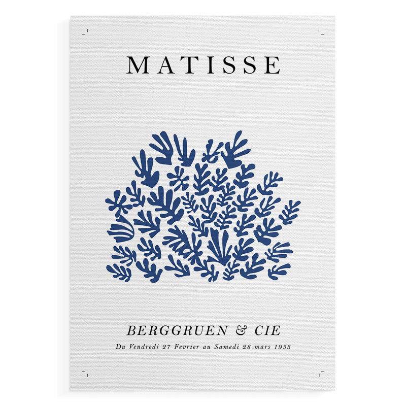 Matisse CCXCIX, reproduction encadrée, impression sur toile seulement - NON CADRE, H 18 po x l 12 po