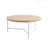 Karelle Round Coffee Table with Metal Legs-1349890045-1349890046
