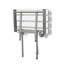 Banc de salle de bain mural 28 po x 15 po ADA Bariatric avec pieds et lattes blanches