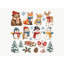 Winter Woodland Wall Decals, Set of 21 Peel and Stick Nursery Wall Stickers, Satin Finish Removable Kids Room Wall Art, 20"W x 20"H (50 x 50 cm)-373102498